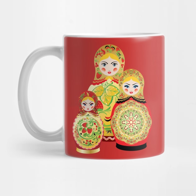 Colorful matryoshka dolls by AnnArtshock